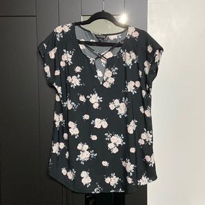 Black floral Express Blouse